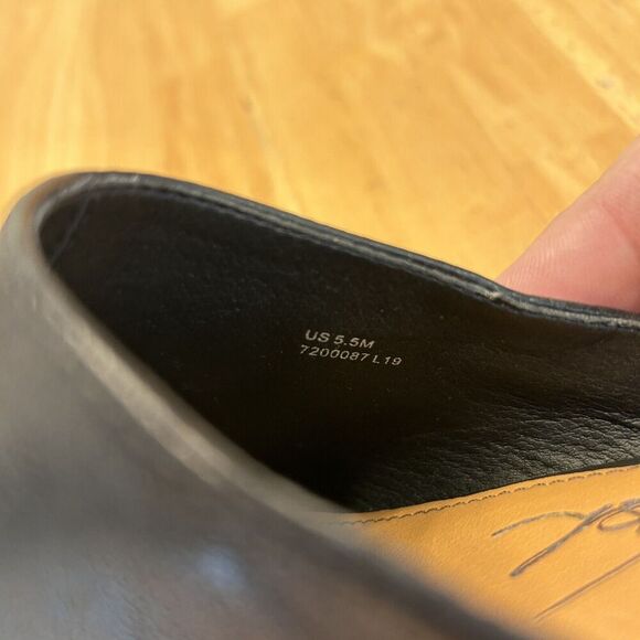 Patricia Nash  Michaela Mules Clogs 5.5 Black Leather‎ Western Engraved Shoes - Picture 7 of 10